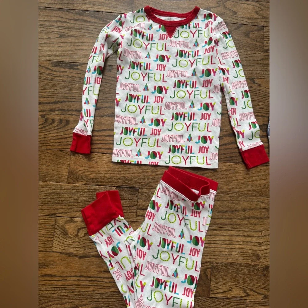 Boys Pajama Bundle Size 8 Pottery Barn Kids Dinosaur + Target Wondershop Joy